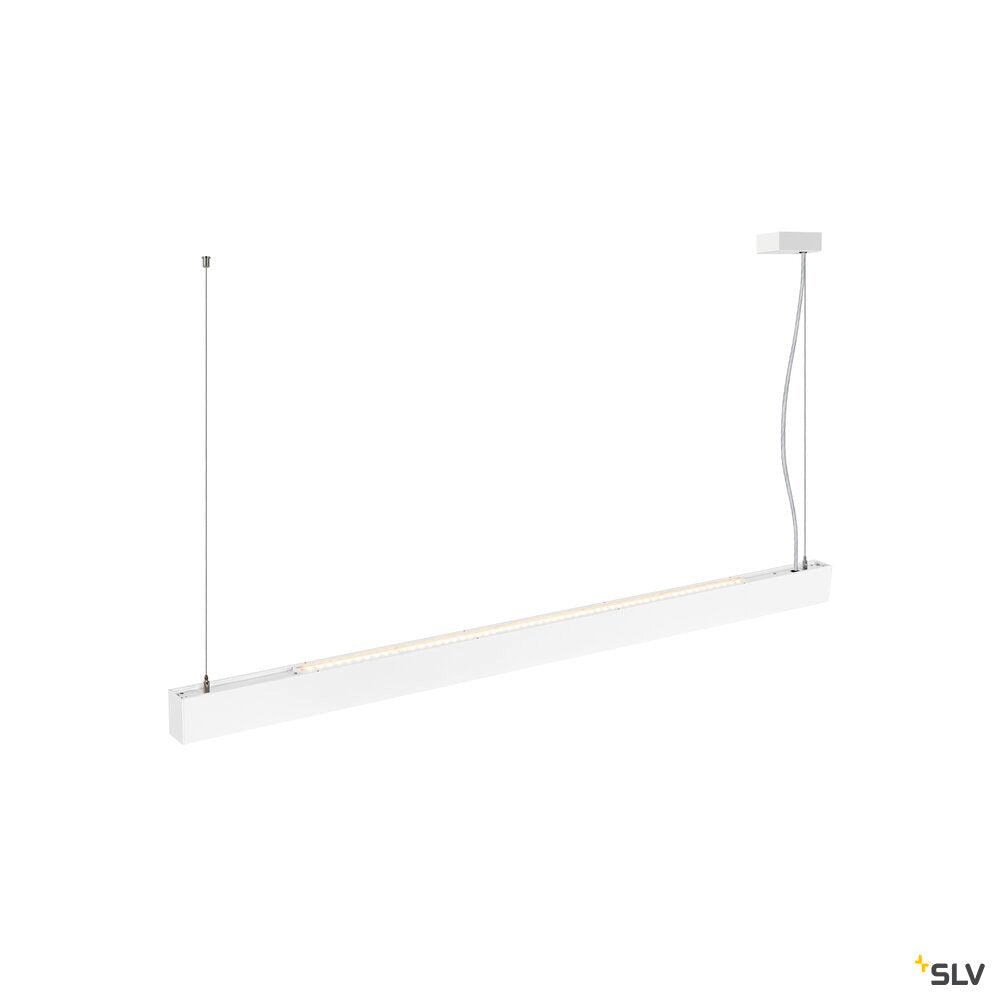 SLV GLENOS® PRO, pendant light, 1.5m, DALI, UGR16, pendant length 210 cm, 3000K, 75°, white / black 1010513
