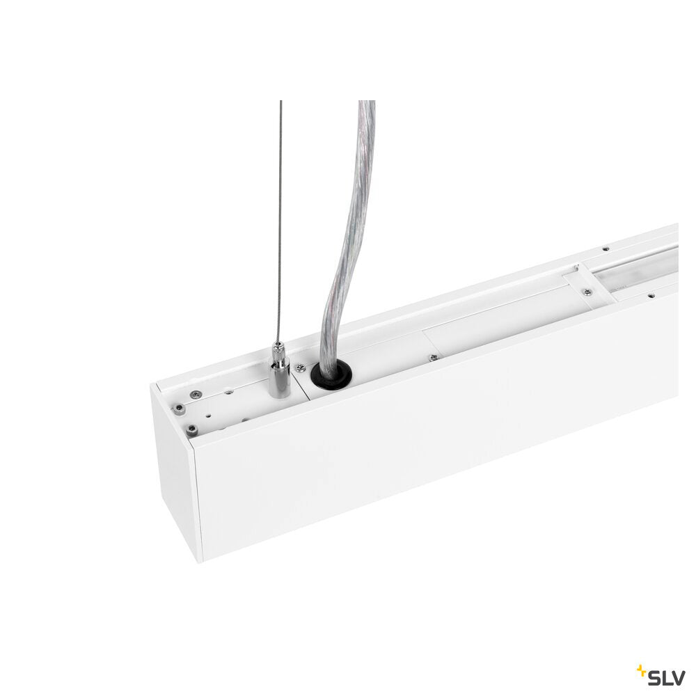 SLV GLENOS® PRO, pendant light, 1.5m, DALI, UGR16, pendant length 210 cm, 3000K, 75°, white / black 1010513