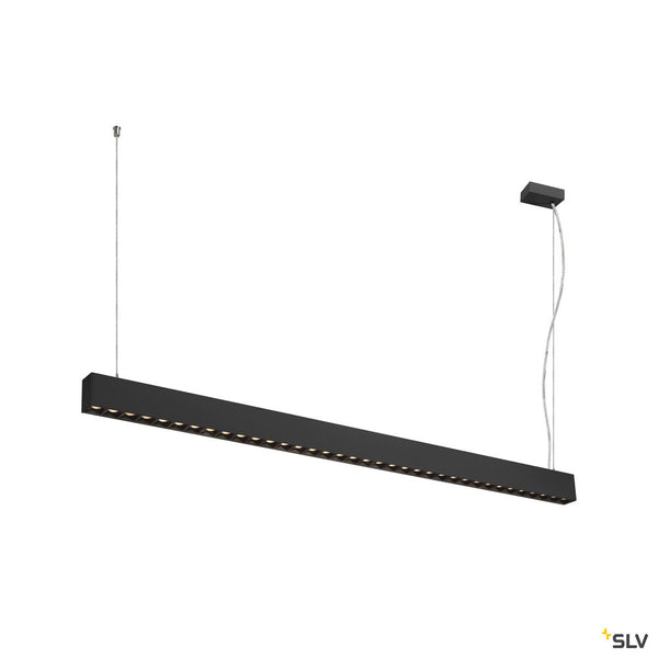 SLV GLENOS® PRO, pendant light, 1.5m, DALI, UGR16, pendant length 210 cm, 3000K, 75°, black 1010514