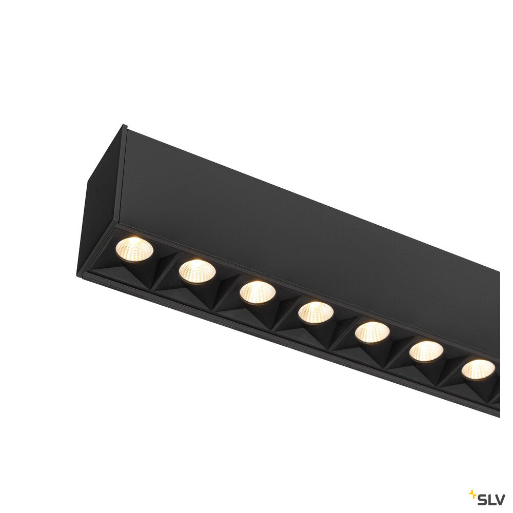 SLV GLENOS® PRO, pendant light, 1.5m, DALI, UGR16, pendant length 210 cm, 3000K, 75°, black 1010514