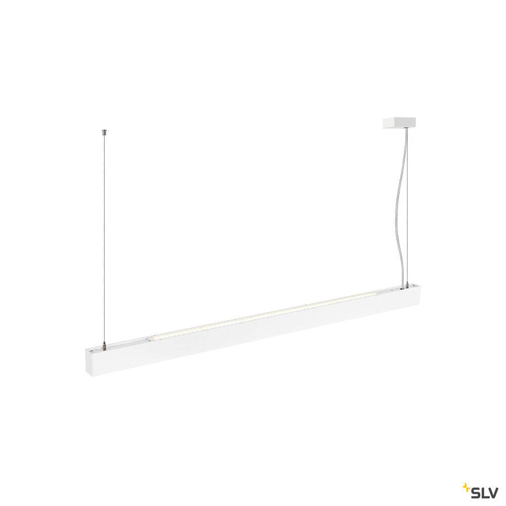 SLV GLENOS® PRO, pendant light, 1.5m, DALI, UGR16, pendant length 210 cm, 4000K, 75°, white / black 1010515