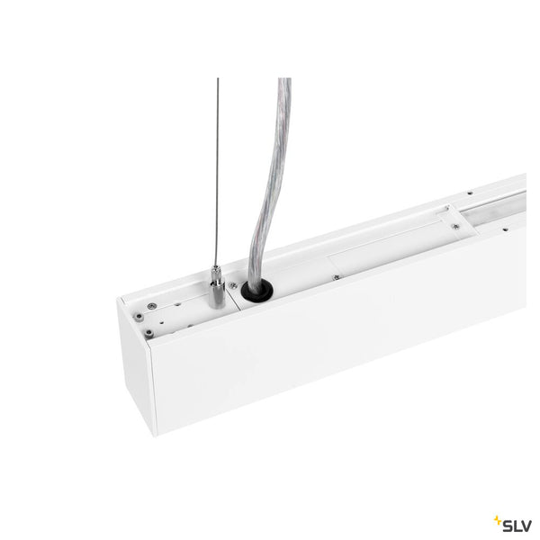 SLV GLENOS® PRO, pendant light, 1.5m, DALI, UGR16, pendant length 210 cm, 4000K, 75°, white / black 1010515