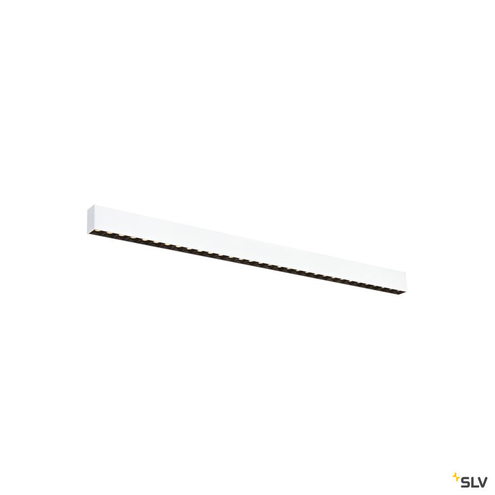 SLV GLENOS® PRO, Ceiling-mounted light, 1.2m, DALI, UGR19, 3000K, 30W, 75°, white / black 1010517