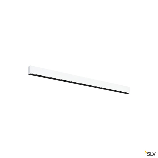 SLV GLENOS® PRO, Ceiling-mounted light, 1.2m, DALI, UGR19, 3000K, 30W, 75°, white / black 1010517