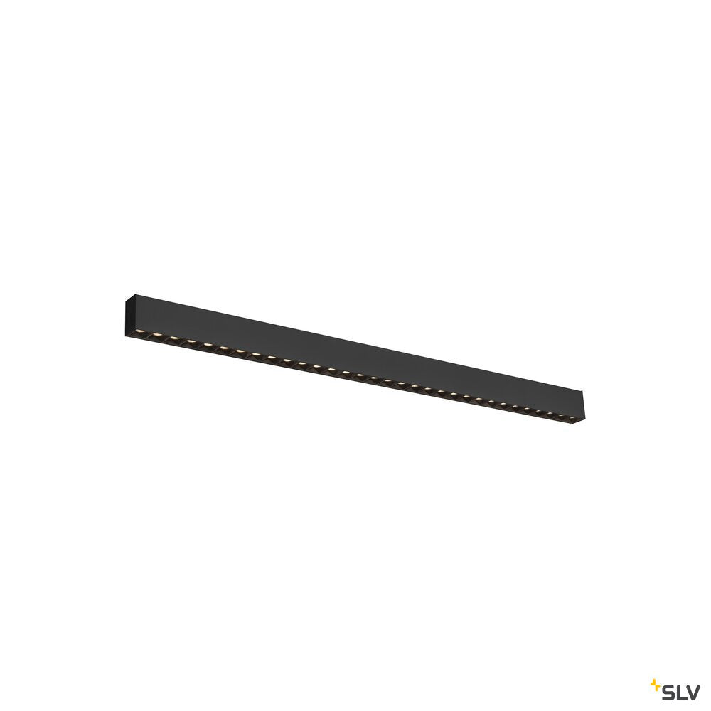 SLV GLENOS® PRO, Ceiling-mounted light, 1.2m, DALI, UGR19, 3000K, 30W, 75°, black 1010518