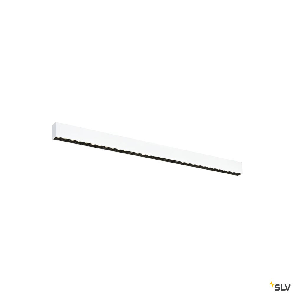 SLV GLENOS® PRO, Ceiling-mounted light, 1.2m, DALI, UGR19, 4000K, 30W, 75°, white / black 1010519