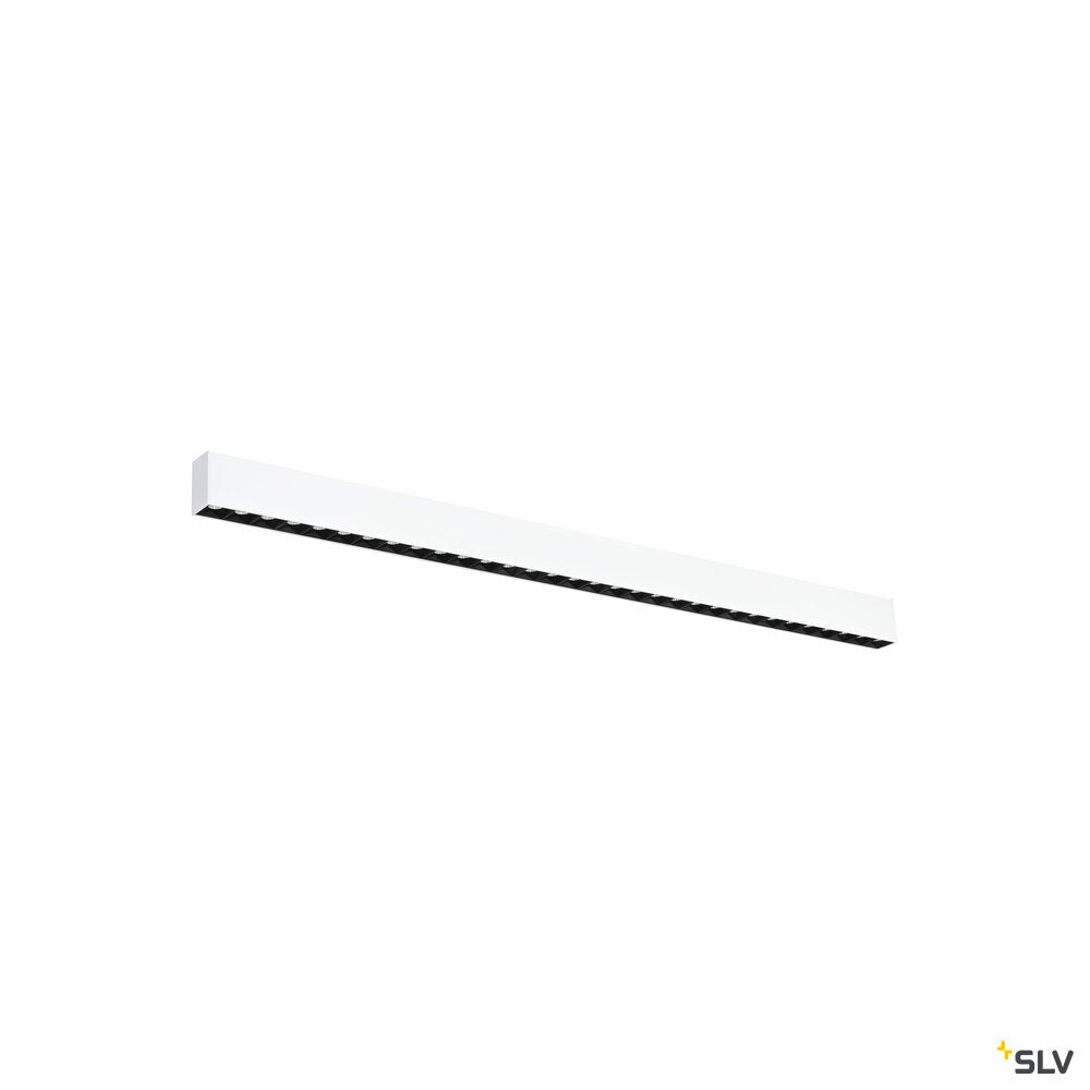 SLV GLENOS® PRO, Ceiling-mounted light, 1.2m, DALI, UGR19, 4000K, 30W, 75°, white / black 1010519