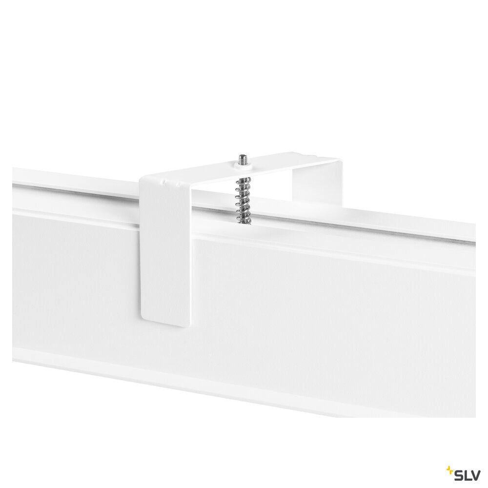 SLV GLENOS® PRO, Recessed ceiling light, 1.2m, DALI, UGR19, 3000K, 75°, IP20, white / black 1010521
