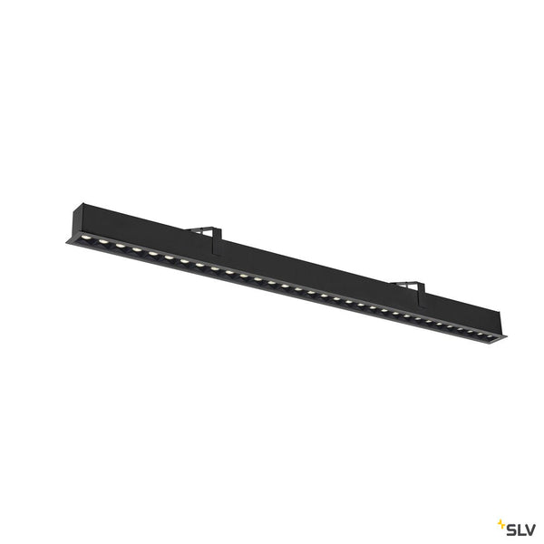 SLV GLENOS® PRO, Recessed ceiling light, 1.2m, DALI, UGR19, 4000K, 75°, IP20, black 1010524