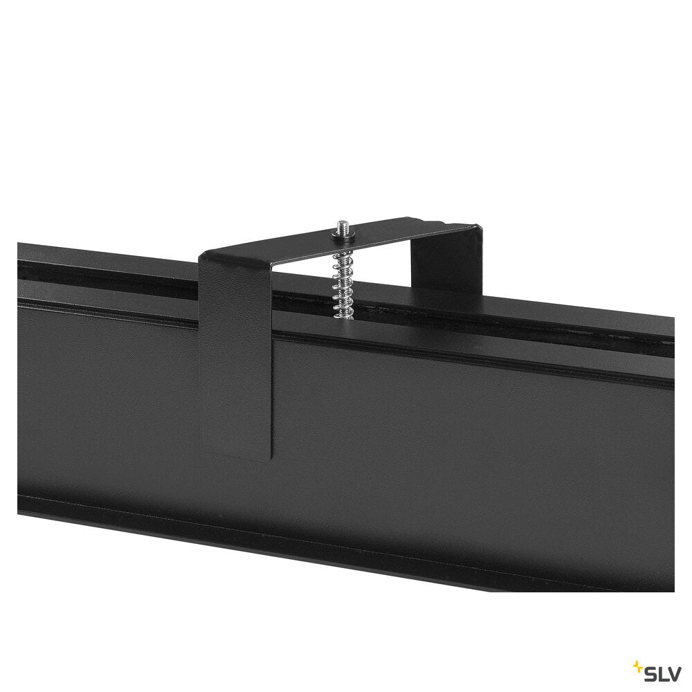 SLV GLENOS® PRO, Recessed ceiling light, 1.2m, DALI, UGR19, 4000K, 75°, IP20, black 1010524