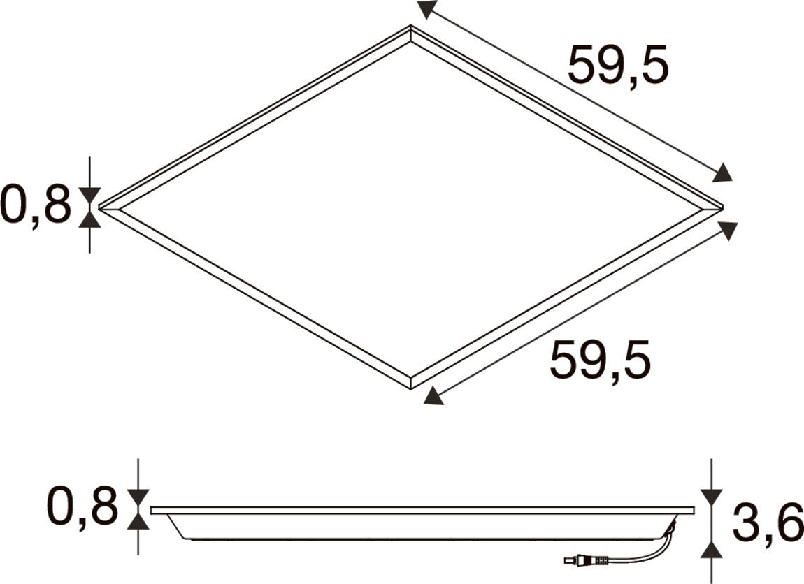SLV PANEL P, 595 45 830 WB UGR19 1010748