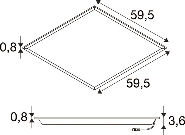 SLV PANEL P, 595 45 830 WB UGR19 1010748