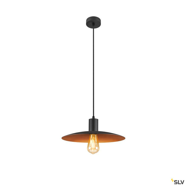 SLV LALU® SET, pendant light, E27 base, ELYPSE 33, pendant length 200 cm, 1 x max. 7.5W, black 1010786