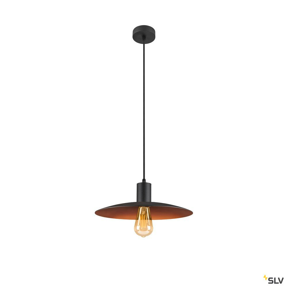 SLV LALU® SET, pendant light, E27 base, ELYPSE 33, pendant length 200 cm, 1 x max. 7.5W, black 1010786