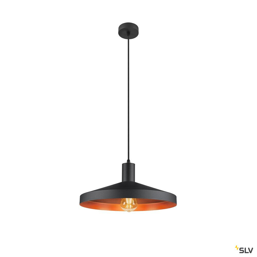 SLV LALU® SET, pendant light, E27 base, TETRA 36, pendant length 200 cm, 1 x max. 7.5W, black 1010787