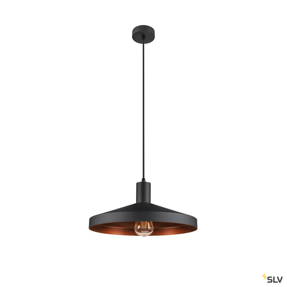 SLV LALU® SET, pendant light, E27 base, TETRA 36, pendant length 200 cm, 1 x max. 7.5W, black 1010787