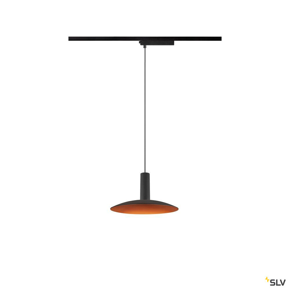 SLV LALU® SET, 1~ pendant light, LED base, ELYPSE 22, PHASE, pendant length 200 cm, 2700/3000K, 40°, black 1010798