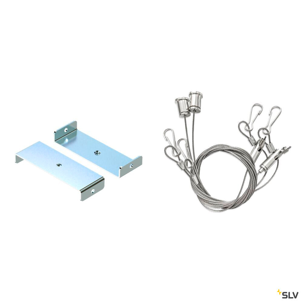 SLV BATTEN FLAT P, Suspension kits with 2m 2pcs 1010932
