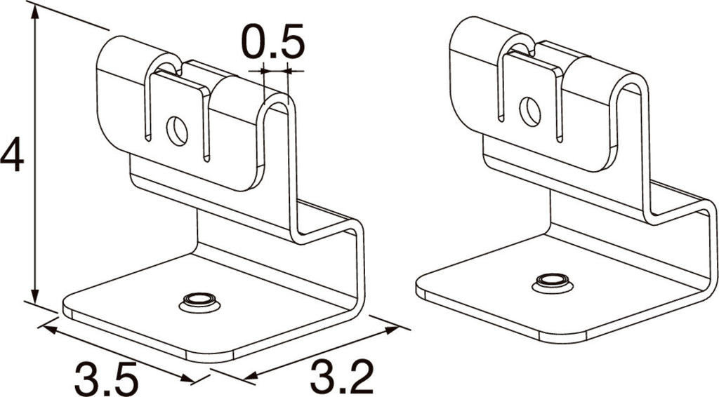 SLV BATTEN FLAT P, Horizontal cable wire suspension kits, 2pcs 1010933
