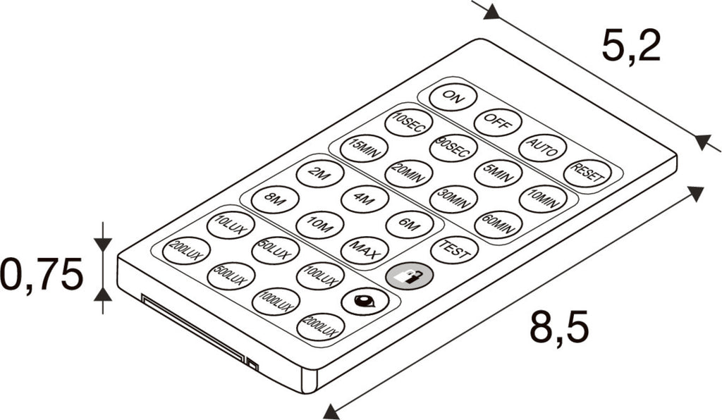 SLV BATTEN FLAT P, remote control PIR sensor 1011005