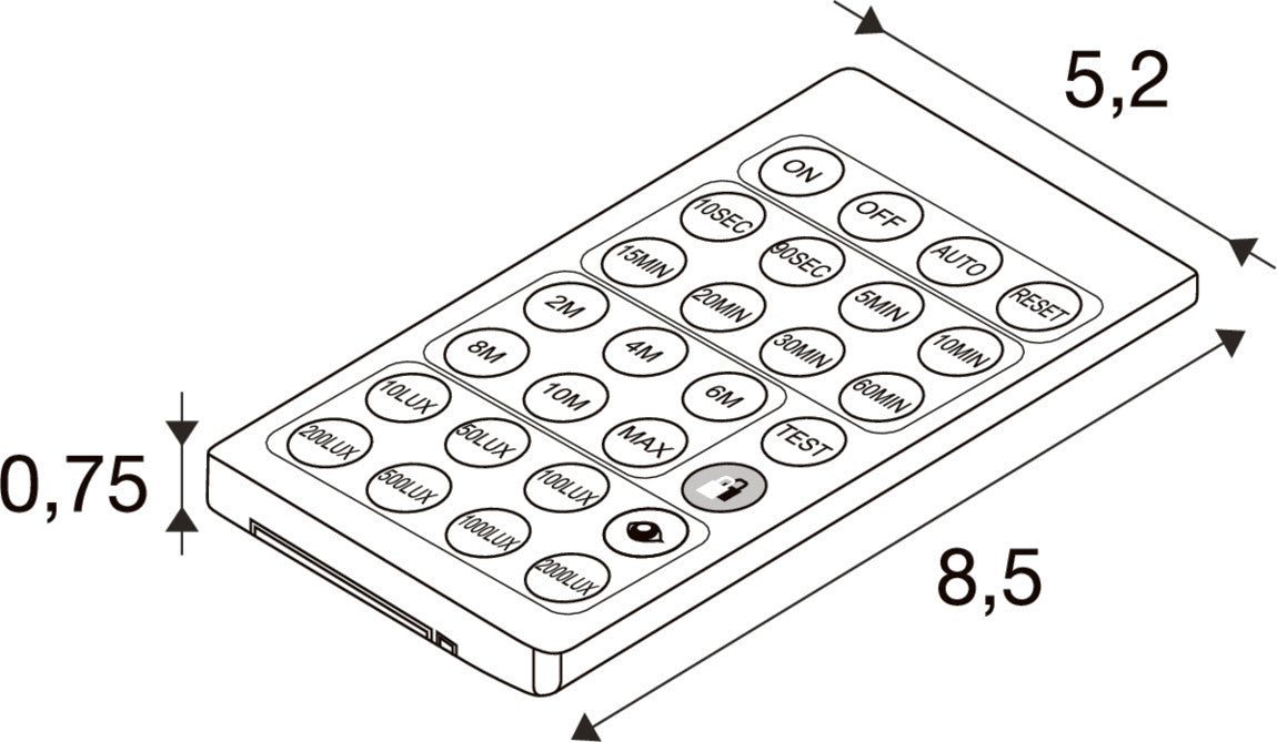 SLV BATTEN FLAT P, remote control PIR sensor 1011005