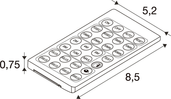 SLV BATTEN FLAT P, remote control PIR sensor 1011005