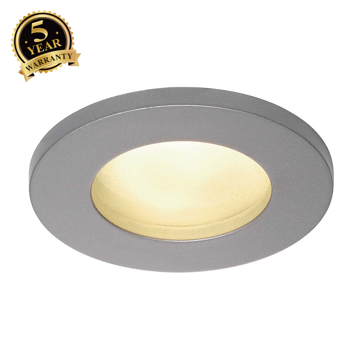 SLV DOLIX OUT GU10 ROUND downlight, silver-grey, max. 35W 111024