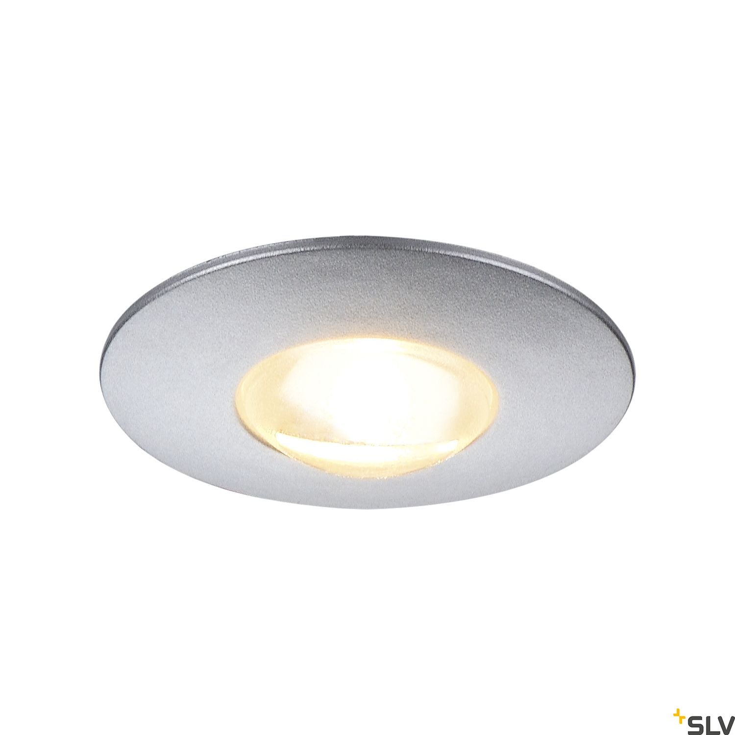 SLV DEKLED recessed light, round, silver metallic, 1W LED, warm white, 3000K 112242