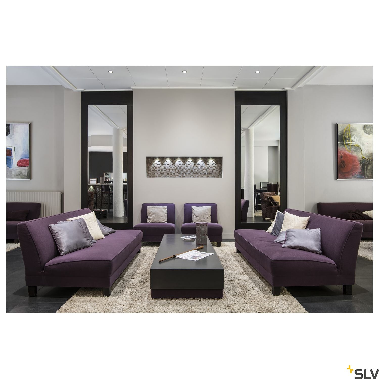 SLV DEKLED recessed light, round, silver metallic, 1W LED, warm white, 3000K 112242