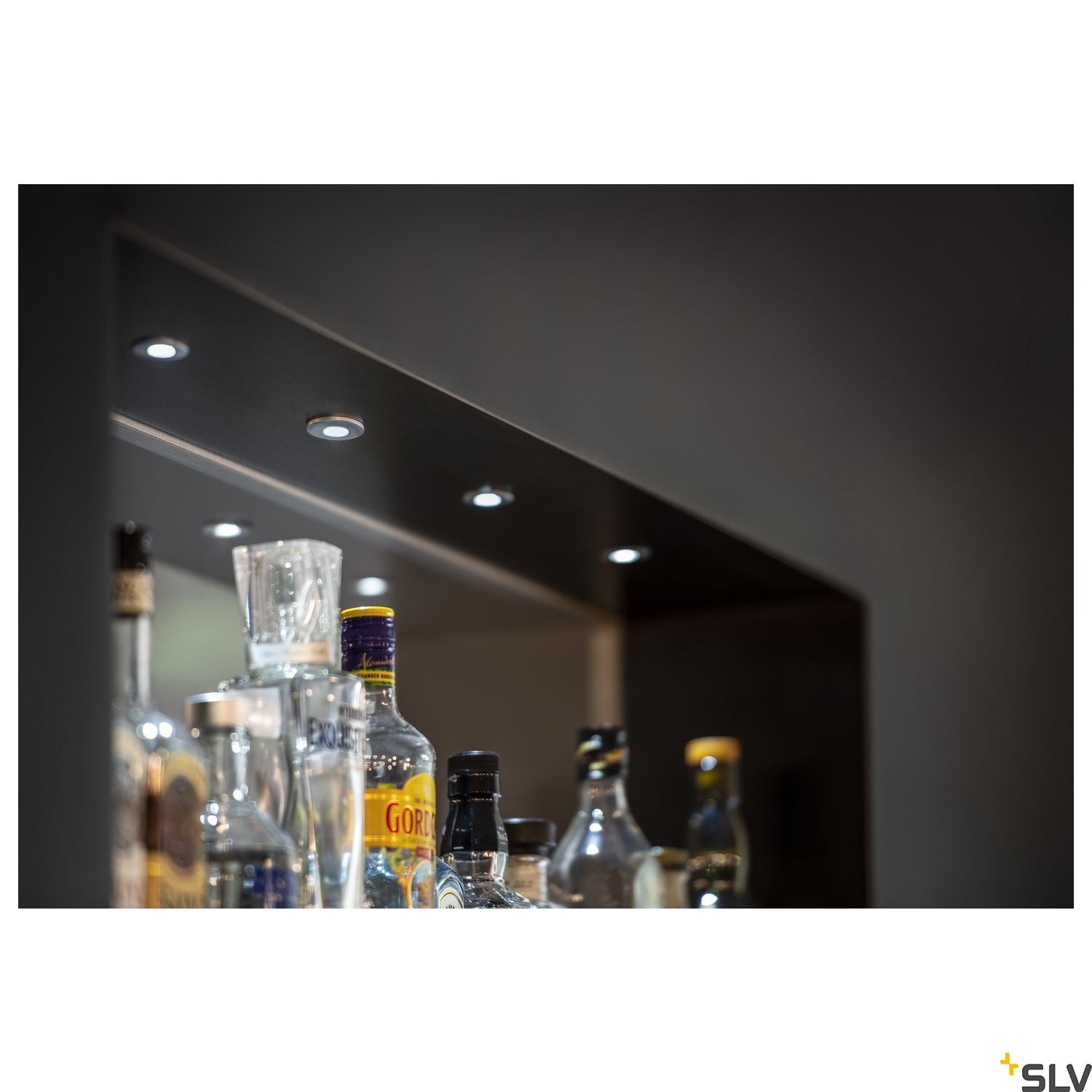 SLV DEKLED recessed light, round, silver metallic, 1W LED, warm white, 3000K 112242