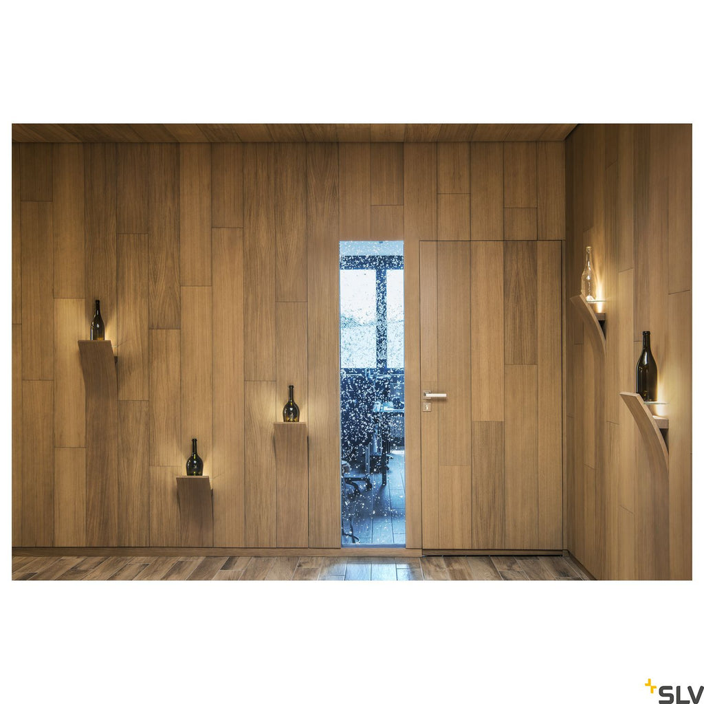 SLV DEKLED recessed light, round, silver metallic, 1W LED, warm white, 3000K 112242