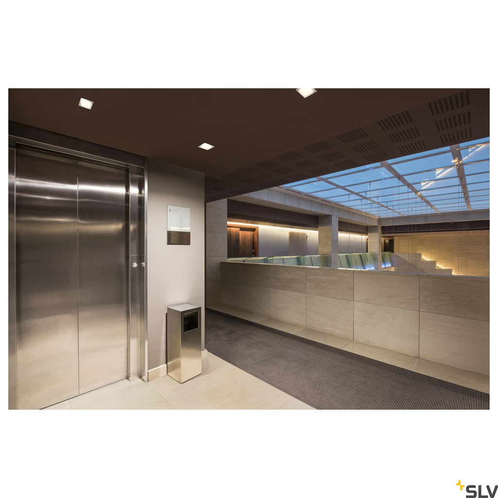 SLV VERLUX, recessed fitting, LED, 3000K, matt white, L/B/T 8.5/8.5/4.5 cm, 10W 112682