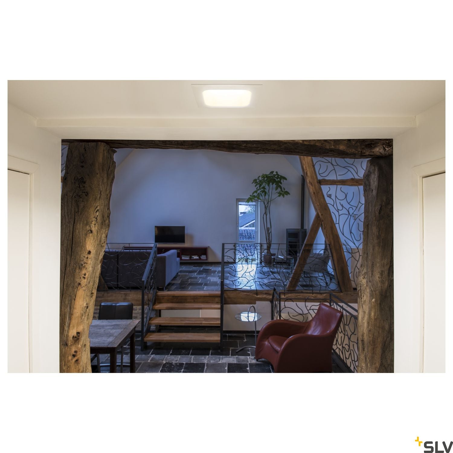 SLV VERLUX, recessed fitting, LED, 3000K, matt white, L/B/T 13.5/13.5/7.5 cm, 20W 112692
