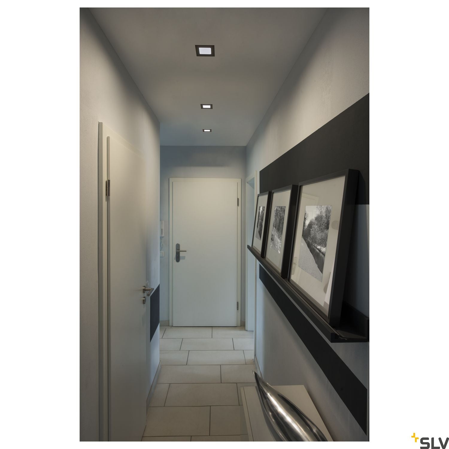 SLV FRAME BASIC LED SET, downlight , matt black, 6W, 3000K, incl. driver 112720
