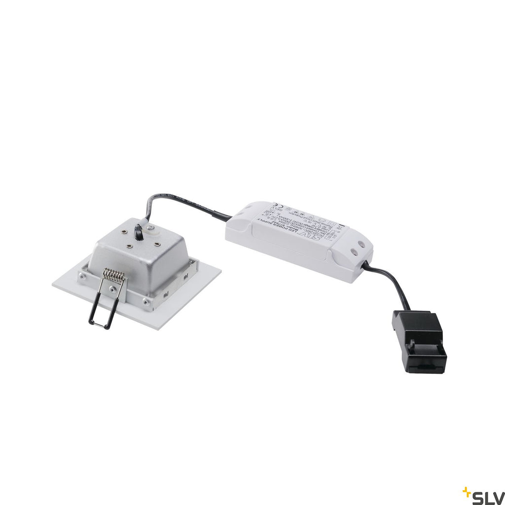 SLV FRAME BASIC LED SET, downlight , matt white, 6W, 3000K, incl. driver 112721
