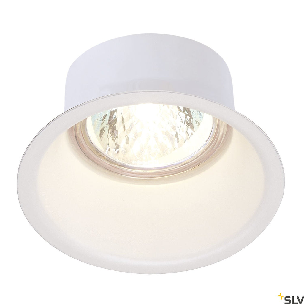 SLV HORN GU10 downlight, round, white, max. 50W 112911