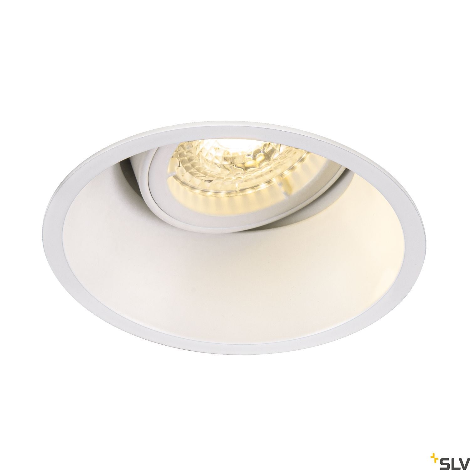 SLV HORN-T GU10, steel, 1x GU10 max. 50W, matt white, incl. clip springs 113141