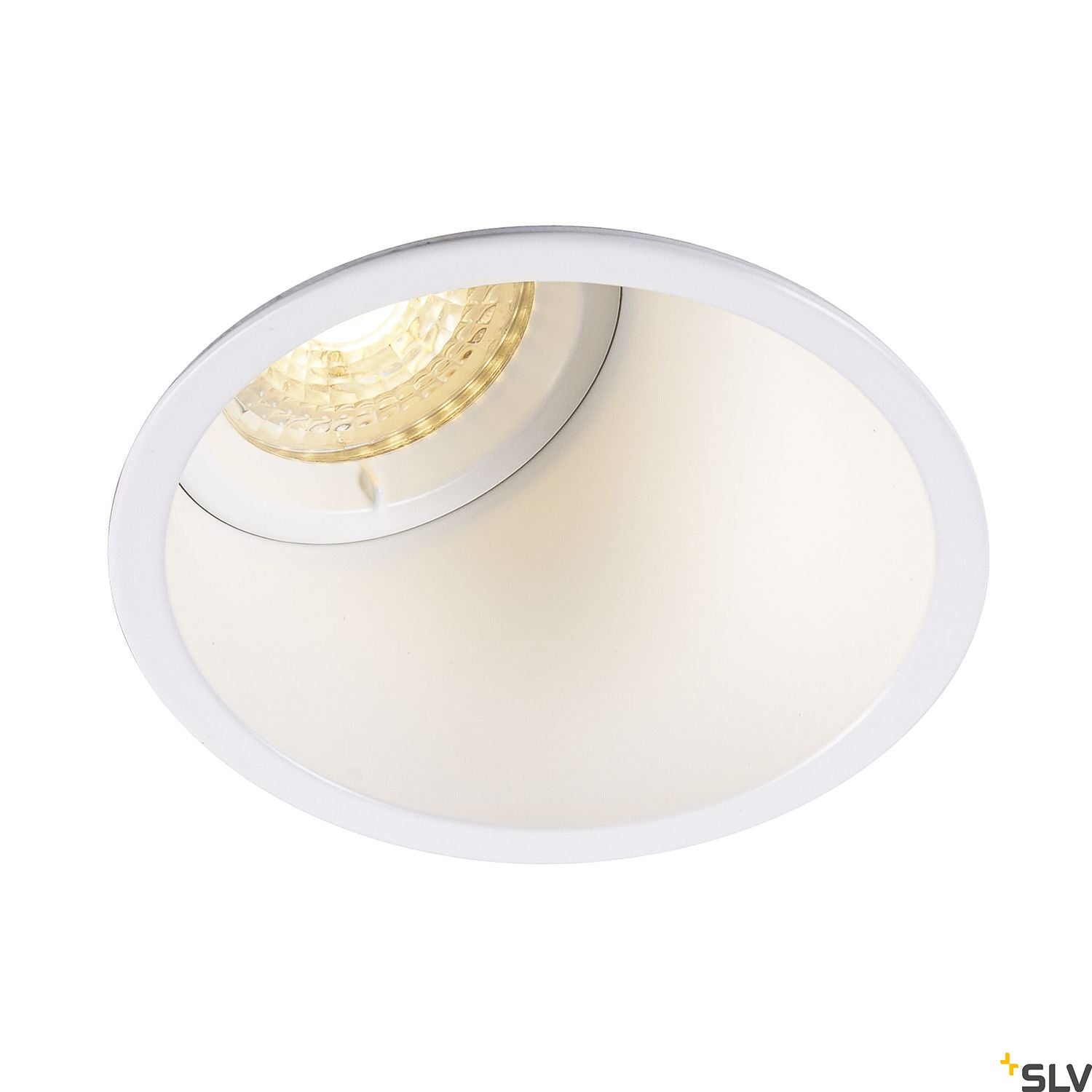 SLV HORN-A GU10, steel, 1x GU10 max. 50W, matt white, incl. clip springs 113151