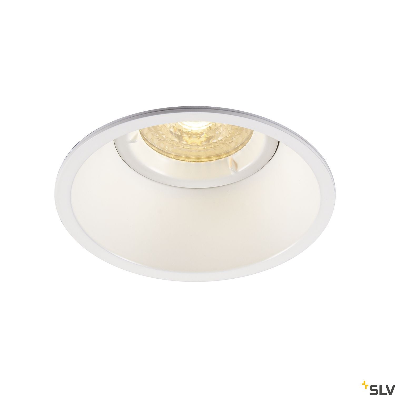 SLV HORN-O GU10, steel, 1x GU10 max. 50W, matt white, IP21, incl. clip springs 113161