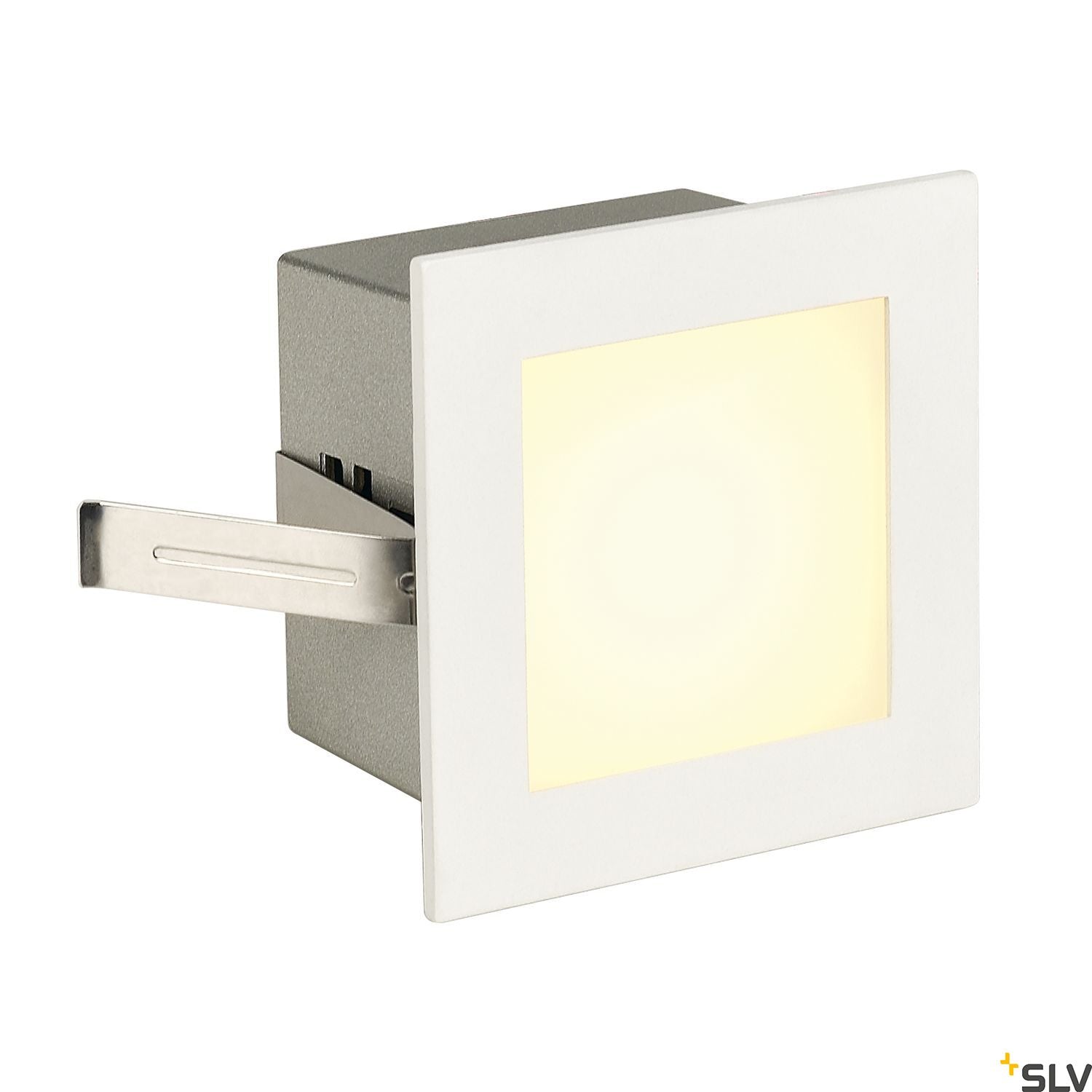 SLV FRAME BASIC LED recessed light , square, matt white, warm white LED 113262