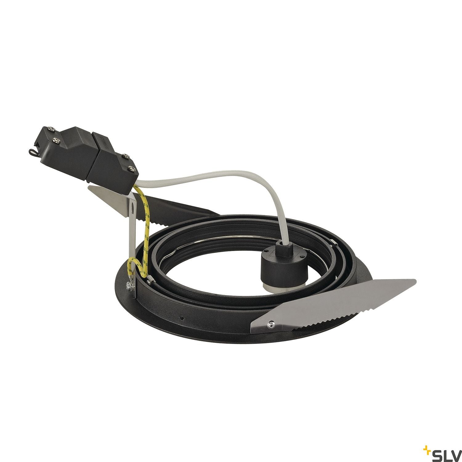 SLV NEW TRIA ES111 ROUND, matt black, max. 75W, incl. leaf springs 113550