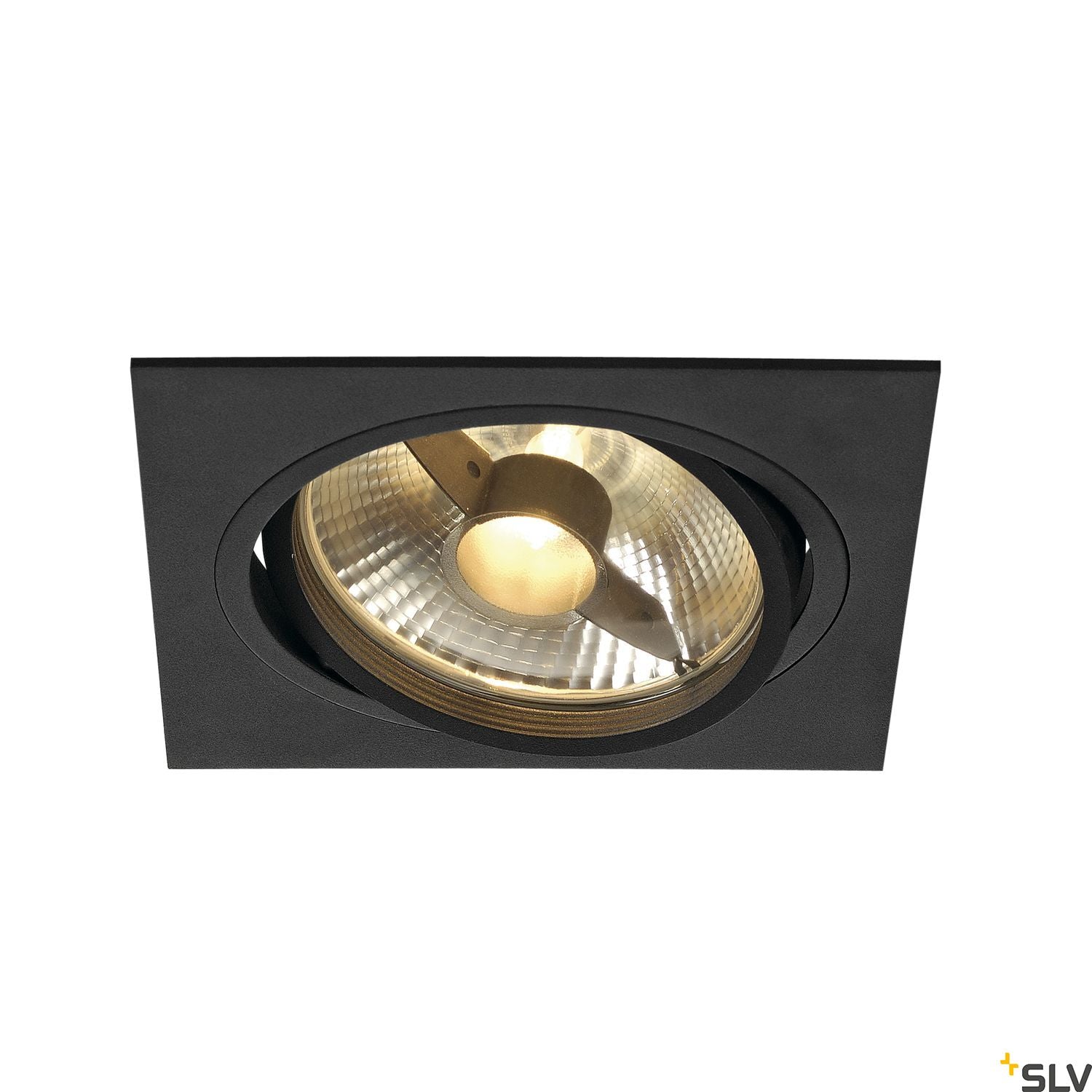 SLV NEW TRIA ES111 SQUARE, black, GU10, max. 75W, incl. leaf springs 113830