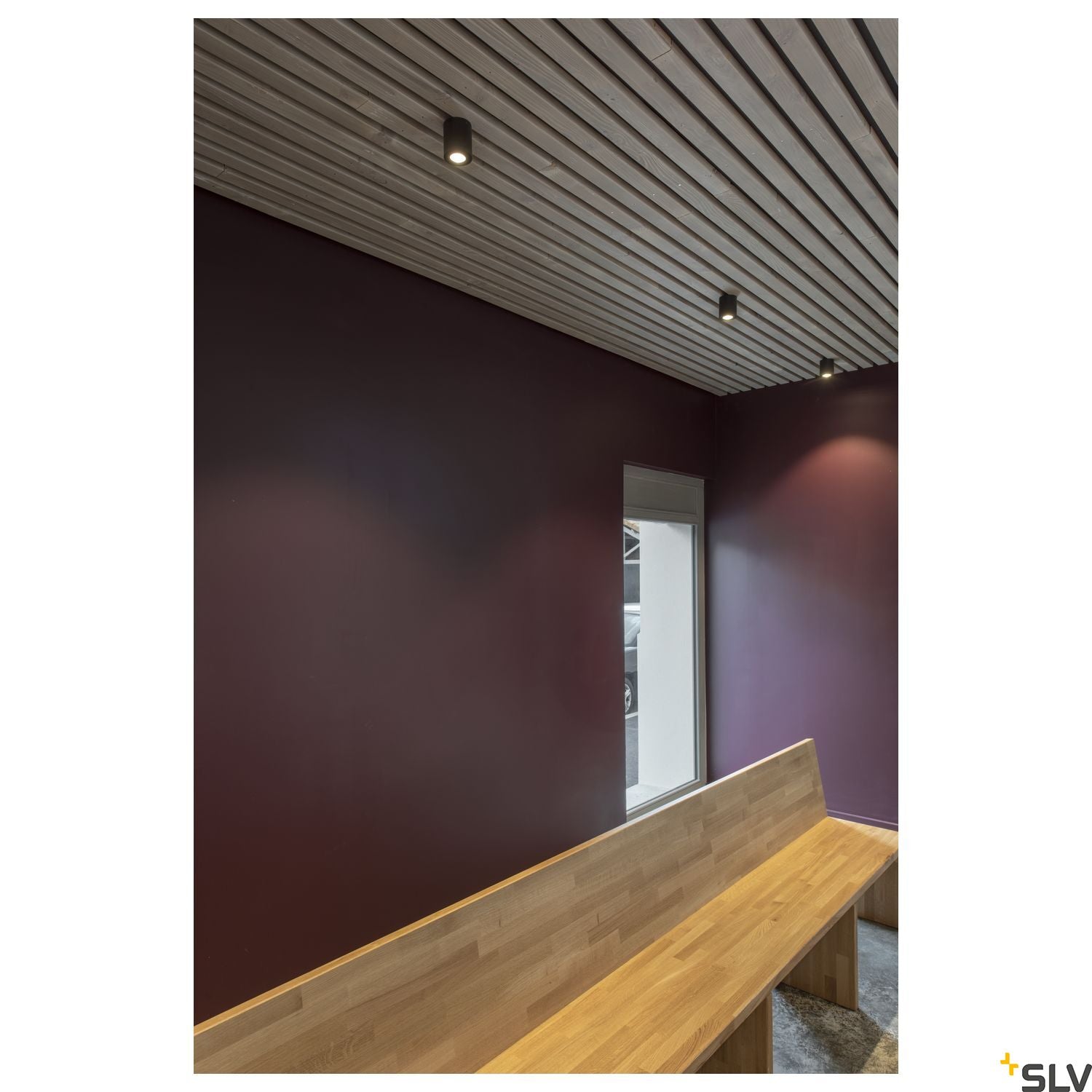 SLV TRILEDO ROUND CL surface-mounted downlight, matt black, LED, 6W, 38°, 113930