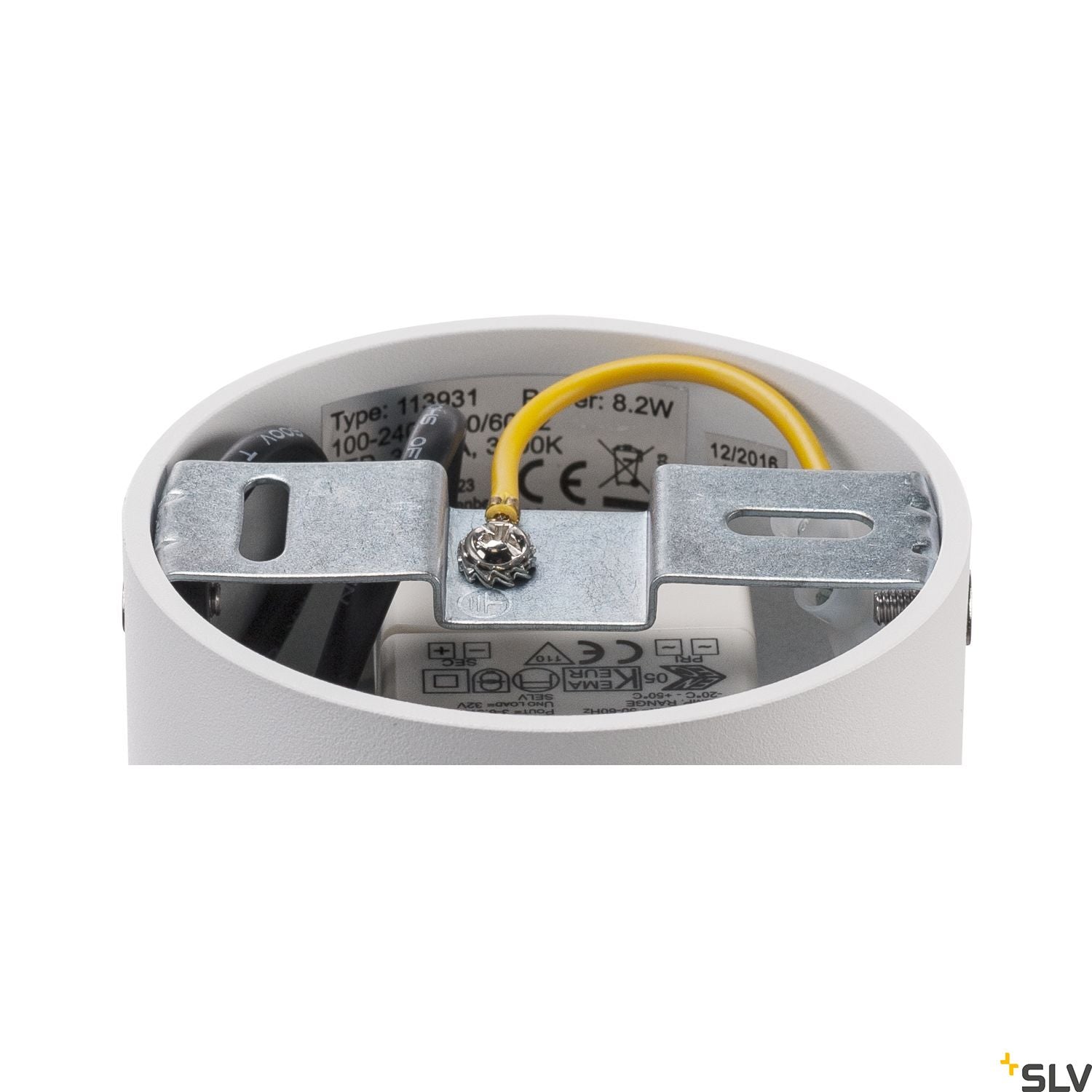 SLV TRILEDO ROUND CL ceiling light , matt white, LED, 6W, 38°, 3000K, incl. driver 113931