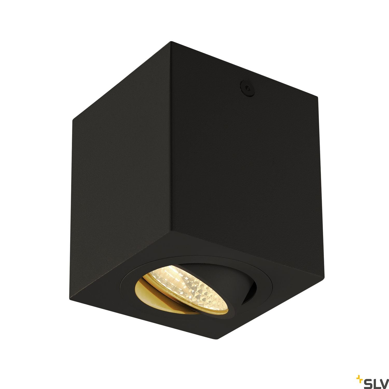 SLV TRILEDO SQUARE CL surface-mounted downlight, matt black, LED, 6W, 38°, 113940