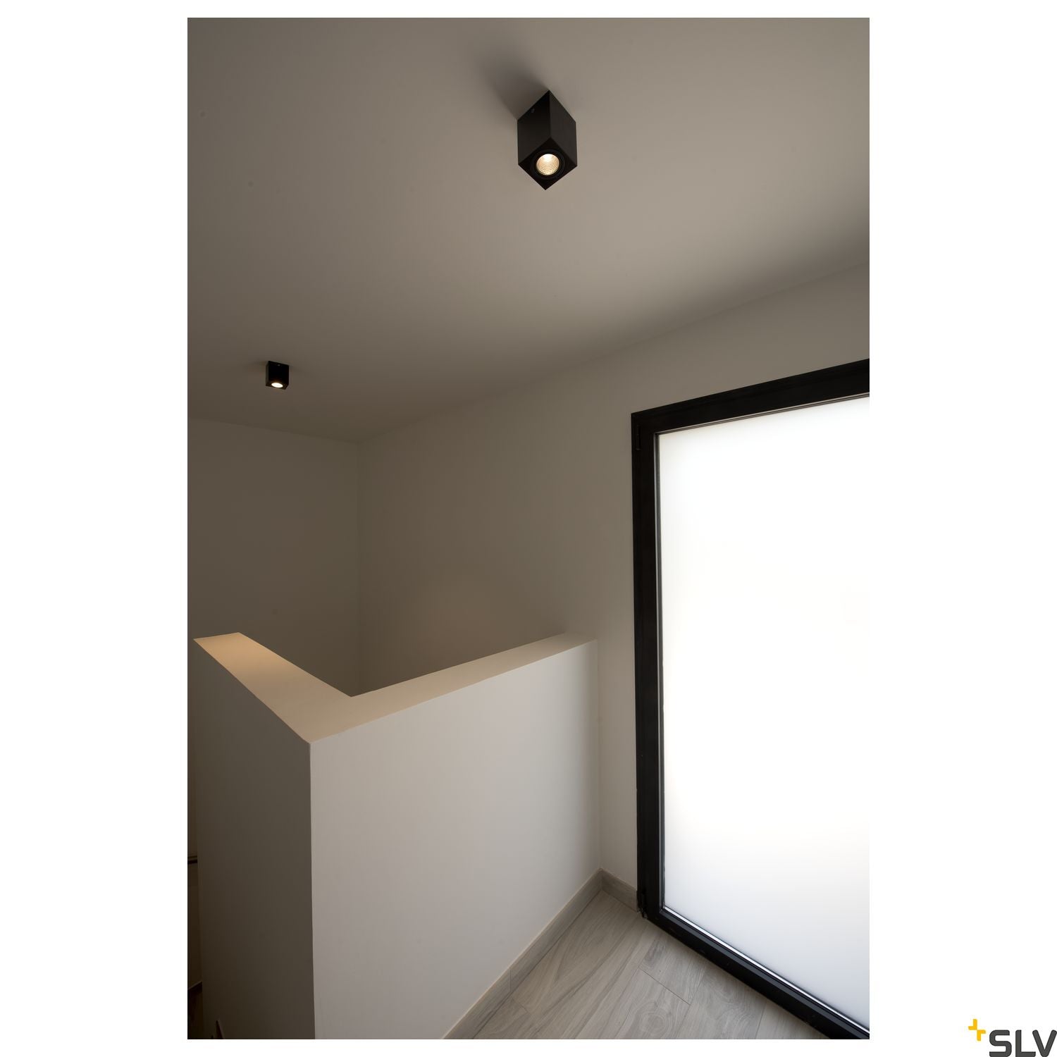 SLV TRILEDO SQUARE CL surface-mounted downlight, matt black, LED, 6W, 38°, 113940