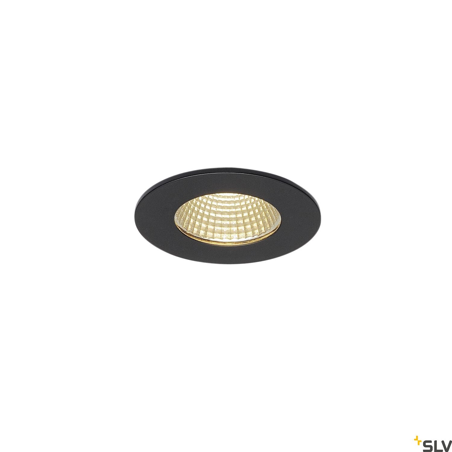 SLV PATTA-I recessed ceiling light , round, matt black, 9W, 38°, 3000K, incl. driver 114420