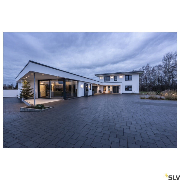 SLV LOGS WALL LIGHT, square, anthracite, 6W LED, 3000K, IP44 232105