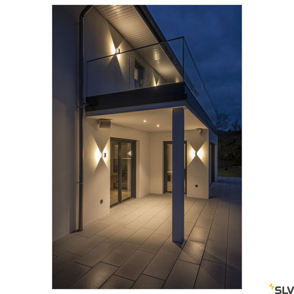 SLV LOGS WALL LIGHT, square, anthracite, 6W LED, 3000K, IP44 232105