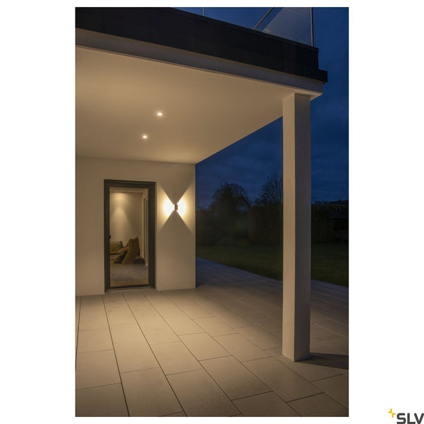 SLV LOGS WALL LIGHT, square, anthracite, 6W LED, 3000K, IP44 232105